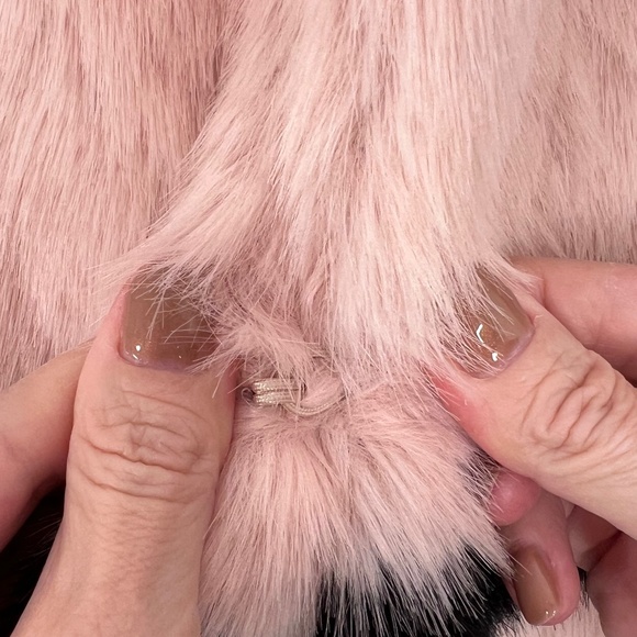 Love Token Pink and Black Faux Fur Coat - Picture 4 of 11